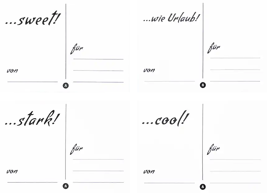 Flirtpostkarten "Du bist..." Flirtpostkarten "Du bist..."