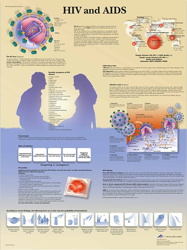 Lehrtafel - HIV and AIDS