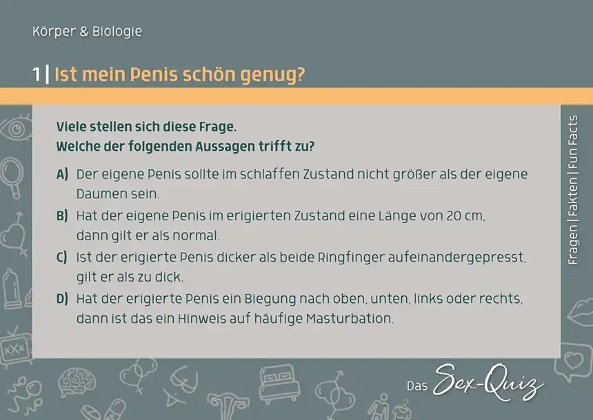 Das Sex-Quiz für Schule und Jugendarbeit